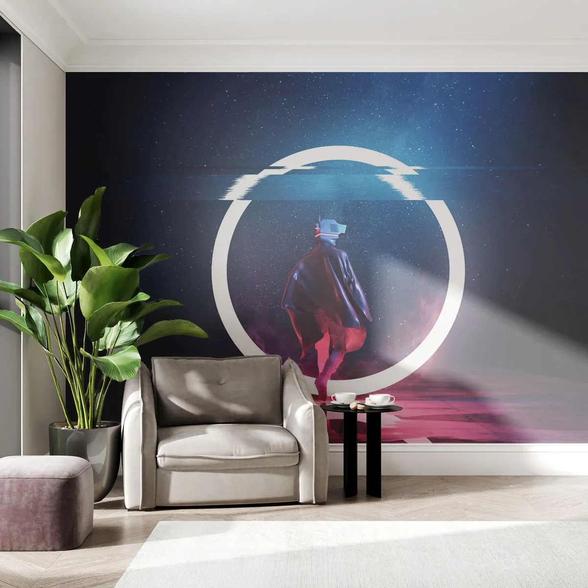 Fototapeta Premium Canvas - Mezi světy - Futuristický, Astronaut, Kosmos - 350x256 cm