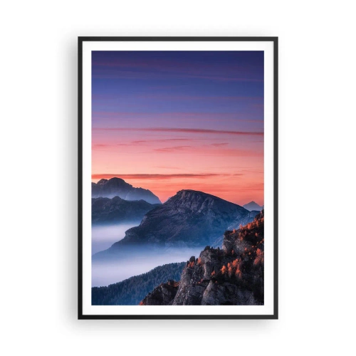 Plakát v černém rámu - Nad údolími - 70x100 cm