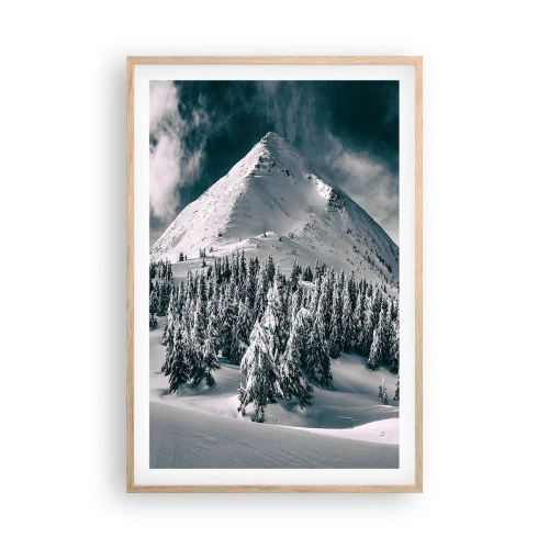 Plakát v rámu světlý dub - Země sněhu a ledu - 61x91 cm