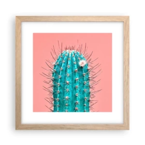 Plakát v rámu světlý dub - Jen koukej - 30x30 cm