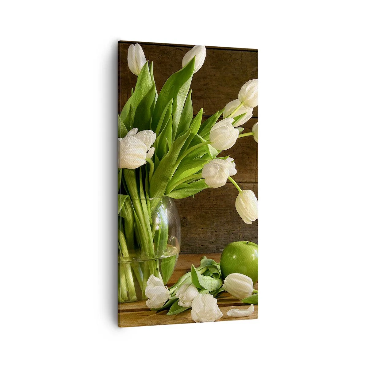 Obraz na plátně - Šťavnaté a čerstvé v zelené a bílé - 55x100 cm