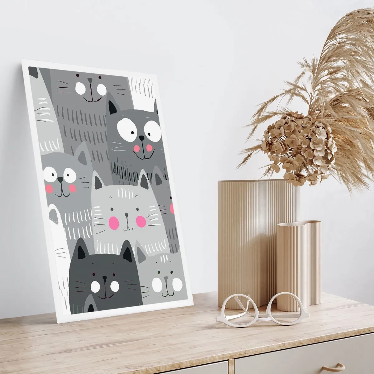 Plakát - Kočičí svět - 70x100 cm