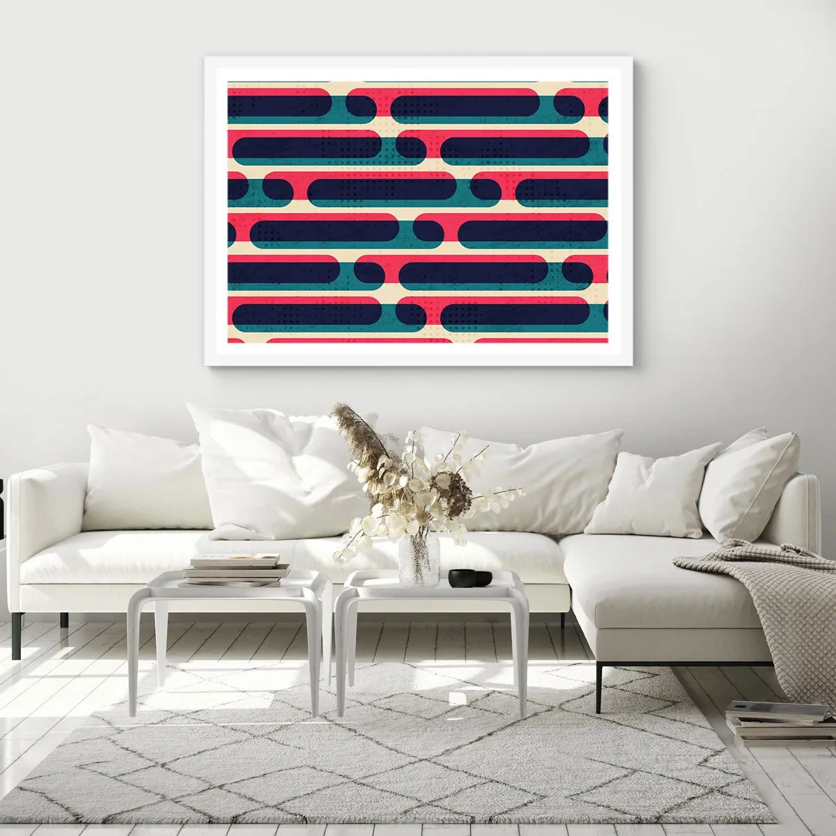 Plakát v bílém rámu - Dovnitř a dopředu - 50x40 cm