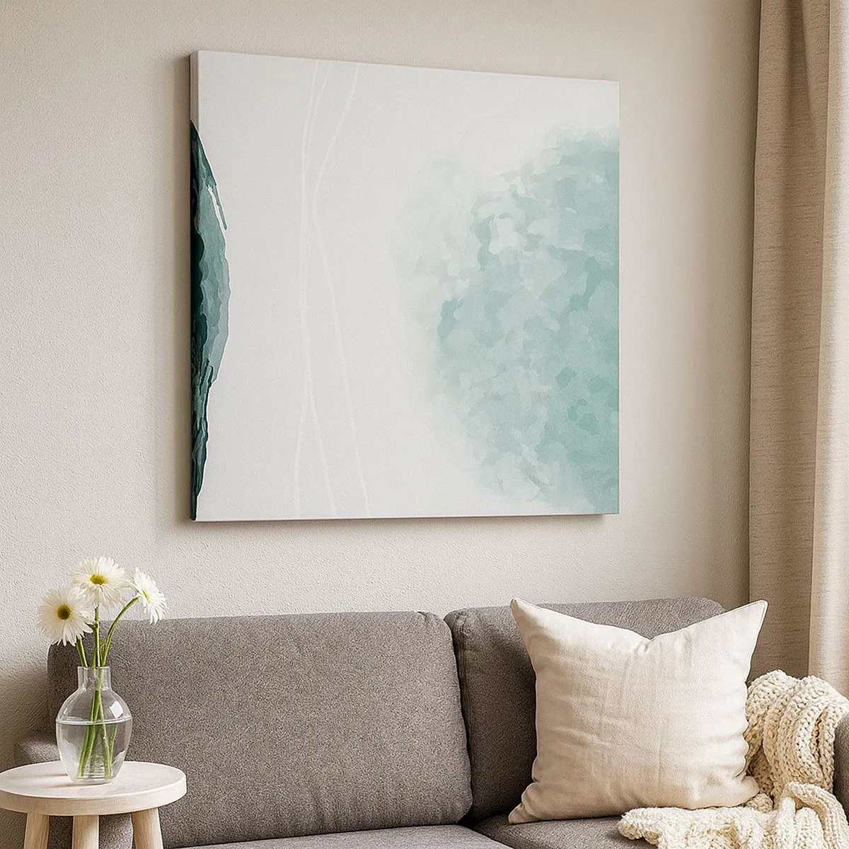 Obraz na plátně - Setkání s mlhou - 30x30 cm