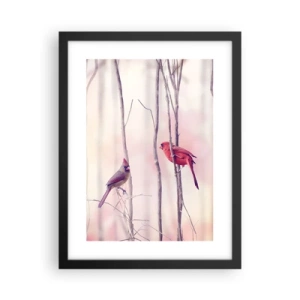 Plakát v černém rámu - Příběh růžového lesa - 30x40 cm