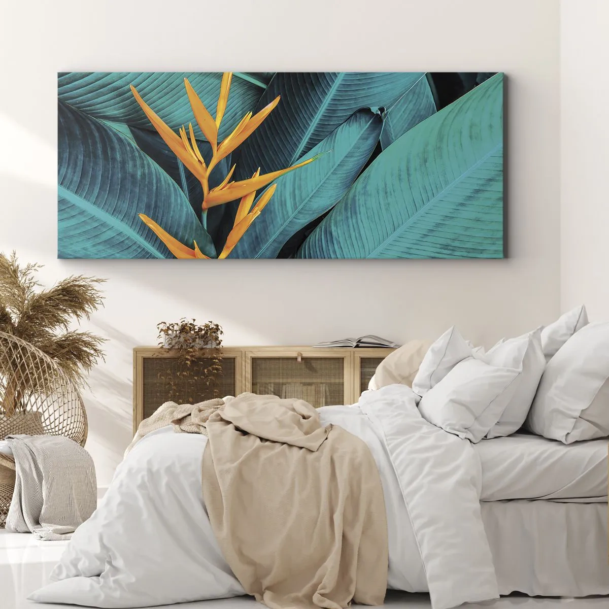 Obraz na plátně - Rajský květ - 100x40 cm
