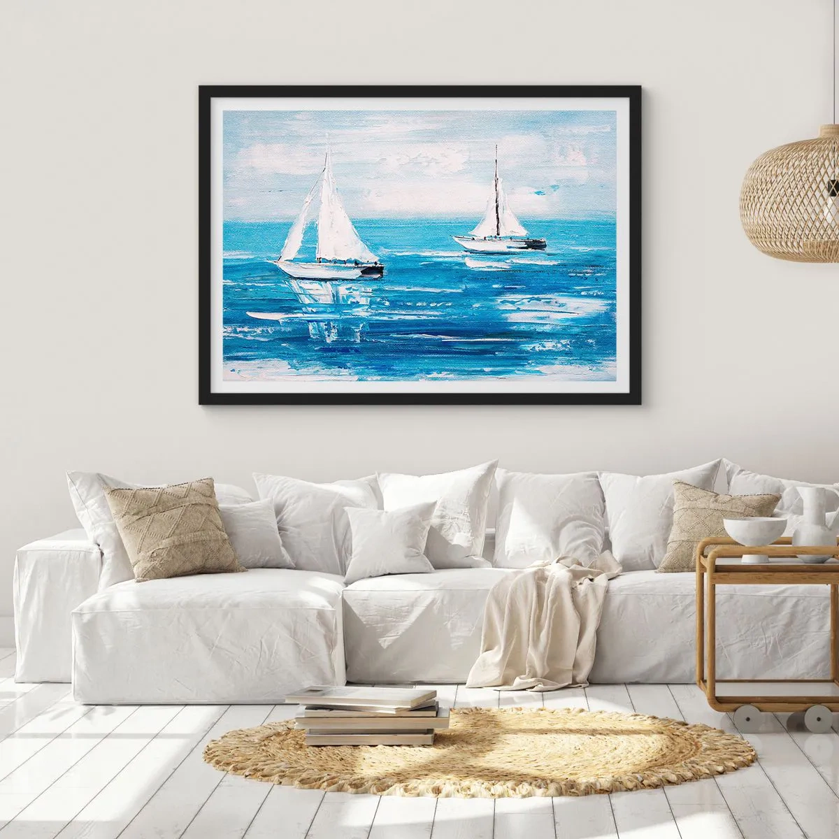 Plakát v černém rámu - S přítelem po boku - 70x50 cm