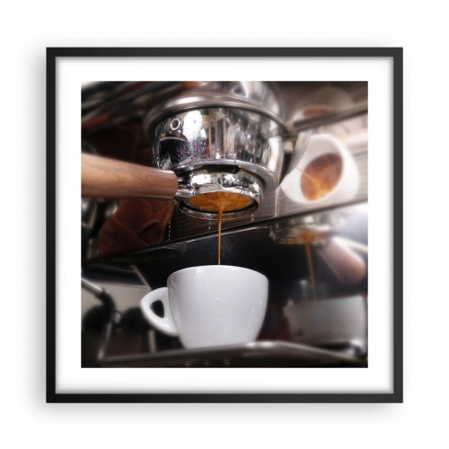 Plakát v černém rámu - Dobrá chvíle dne - 50x50 cm