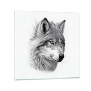 Obraz na skle - Alfa – bezpochybně - 30x30 cm