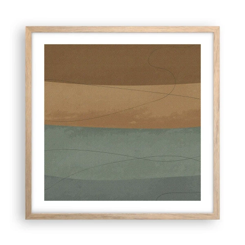 Plakát v rámu světlý dub - Horizontální kompozice - 50x50 cm