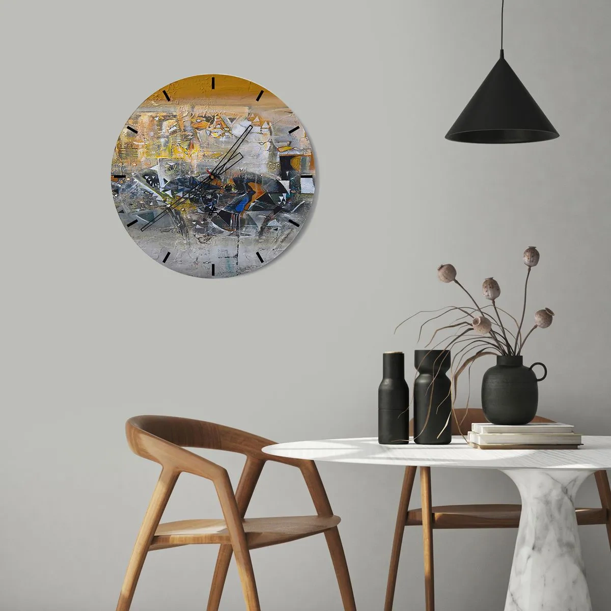 Nástěnné hodiny - Všechno se podaří - 30x30 cm