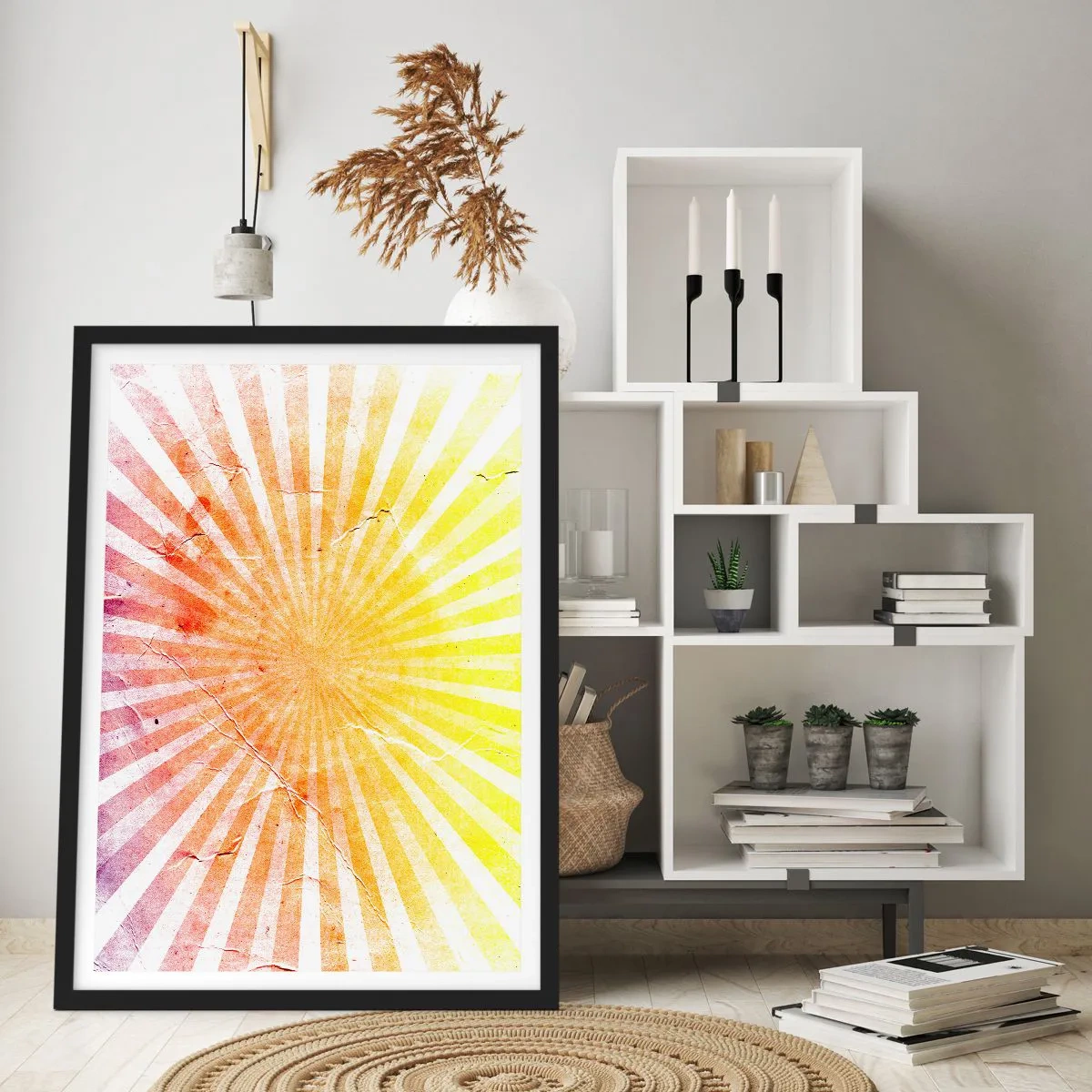 Plakát v černém rámu - Východy a západy - 50x70 cm