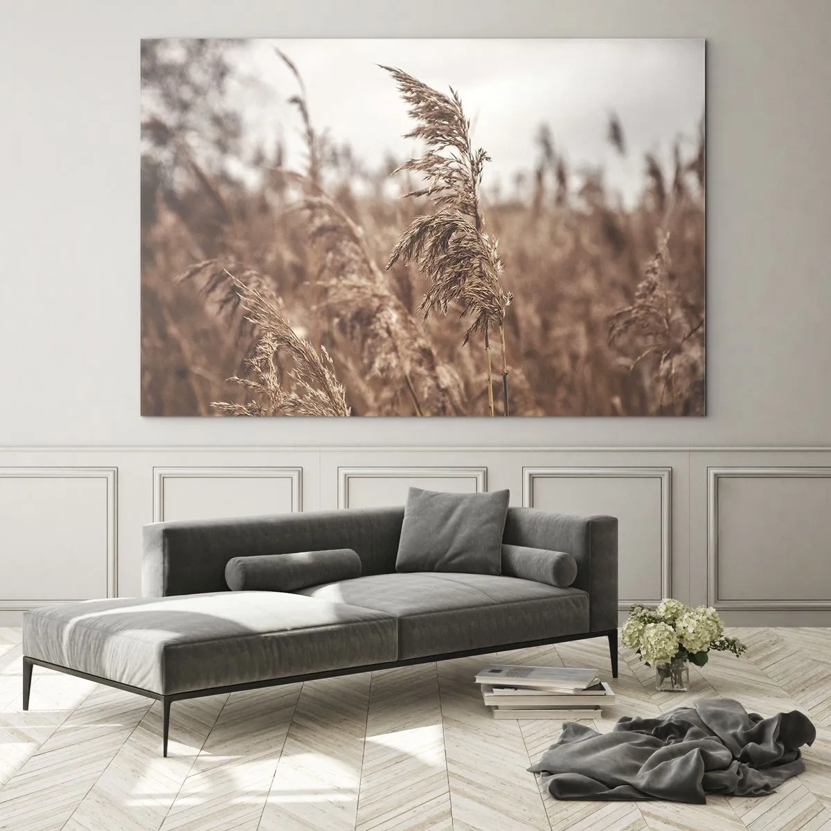 Obraz na skle - Na polích už je podzim - 120x80 cm