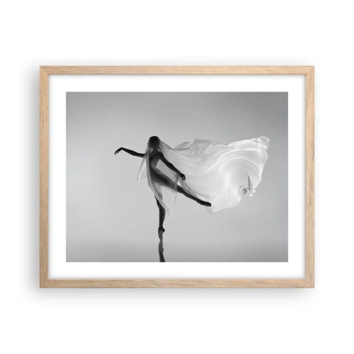 Plakát v rámu světlý dub - Lehkost a půvab - 50x40 cm