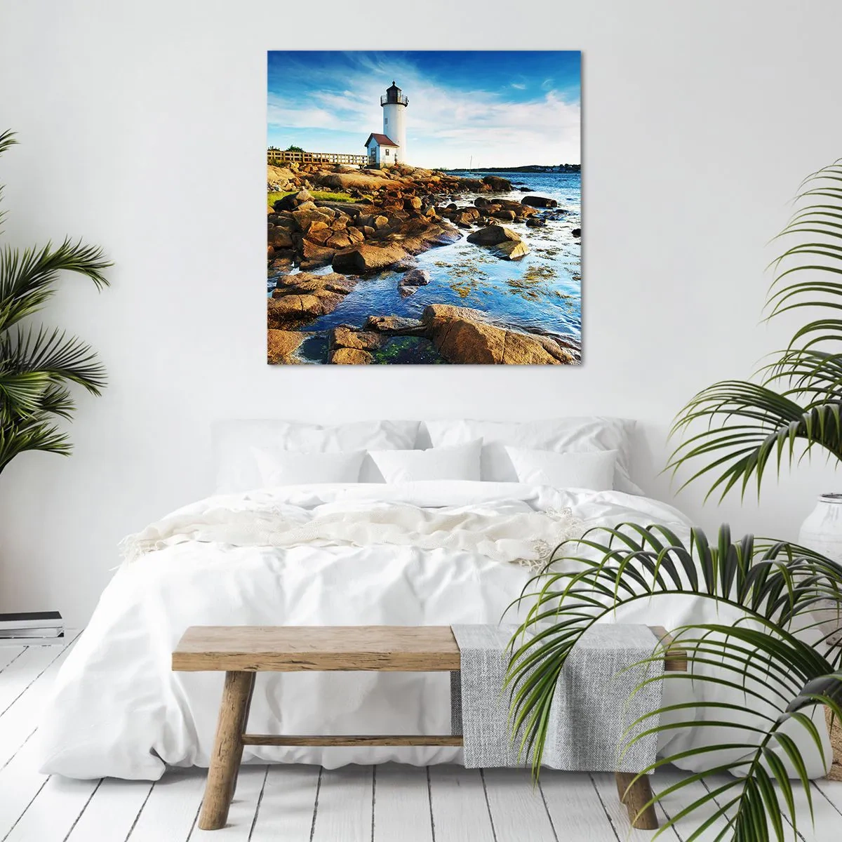 Obraz na plátně - Vraťte se šťastně, čekám - 40x40 cm