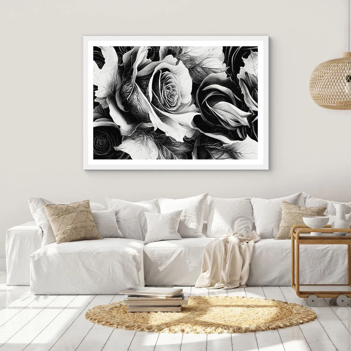 Plakát v bílém rámu - Vždy královnou - 70x50 cm