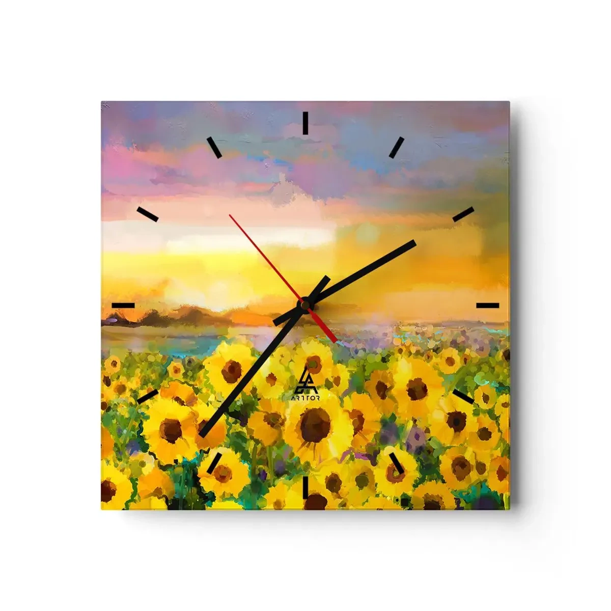 Nástěnné hodiny - Samotné slunce sestoupilo na zem - 30x30 cm