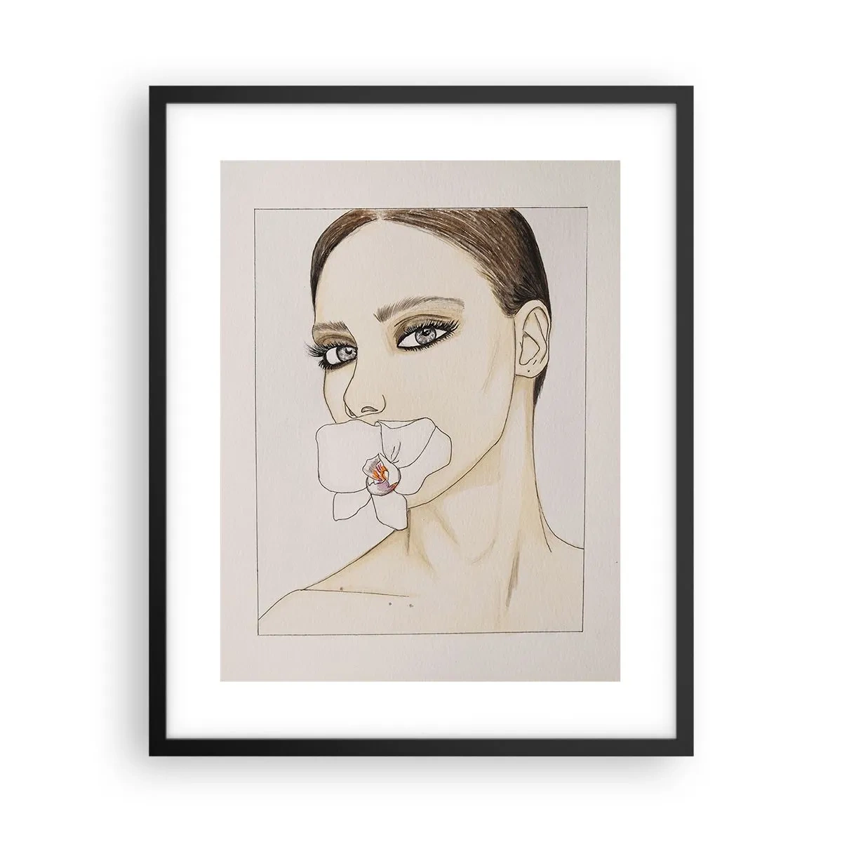 Plakát v černém rámu - Symbol elegance a krásy - 40x50 cm