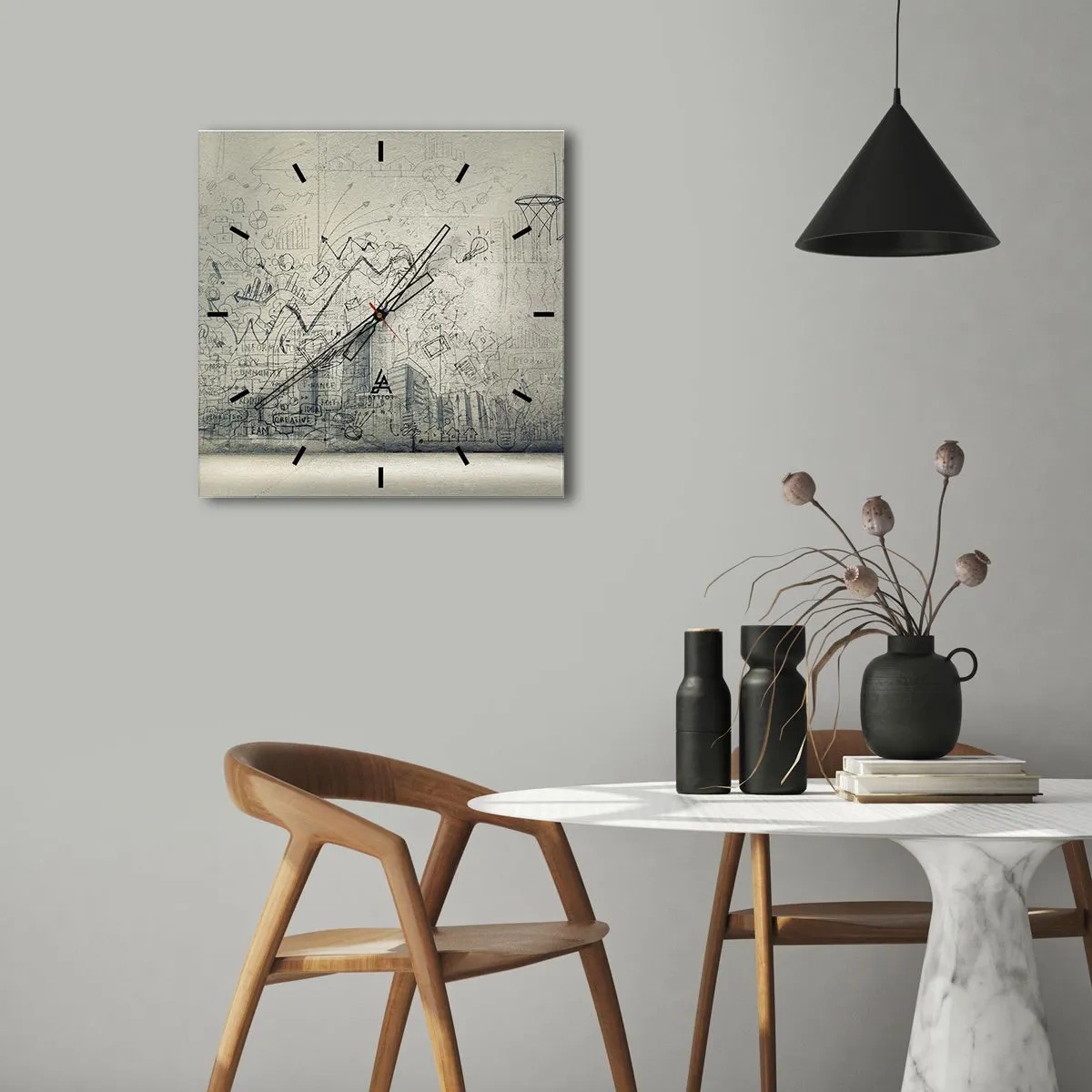 Nástěnné hodiny - Můj skvělý městský život - 30x30 cm