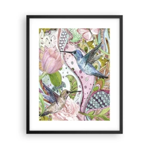 Plakát v černém rámu - Zamotané do lián - 40x50 cm