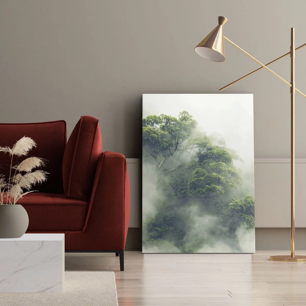 Obraz na plátně - Zahalené mlhou - 80x120 cm