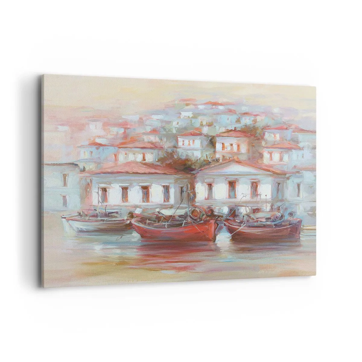 Obraz na plátně - Šťastné městečko - 100x70 cm