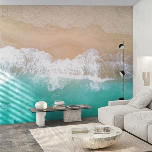 Fototapeta Premium Sand - Mazlivý dotek - Krajina, Mořská vlna, Pláž - 300x210 cm