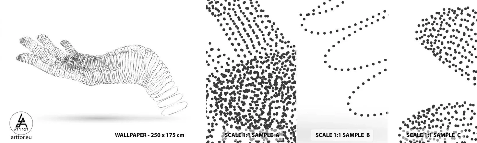 Fototapeta Vzorek Standard Eco - Pružná ruka - Abstrakce, Grafika, Ruka - 100x30 cm
