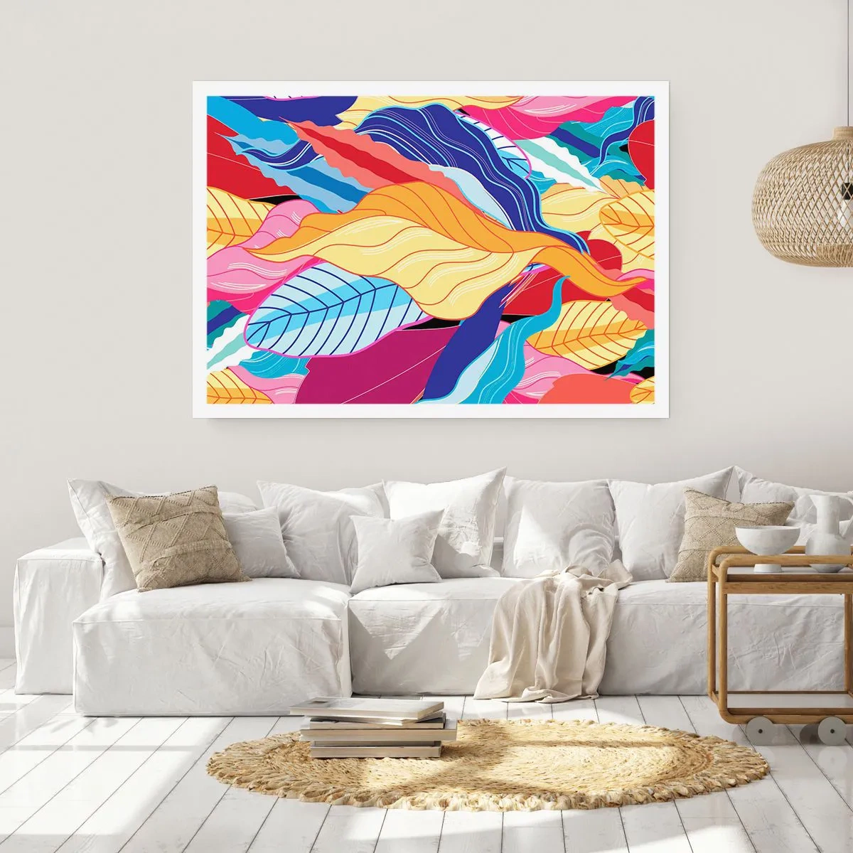Plakát - Barevný nepořádek - 50x40 cm