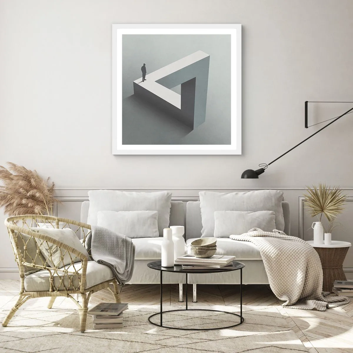 Plakát v bílém rámu - A přece je to možné - 50x50 cm