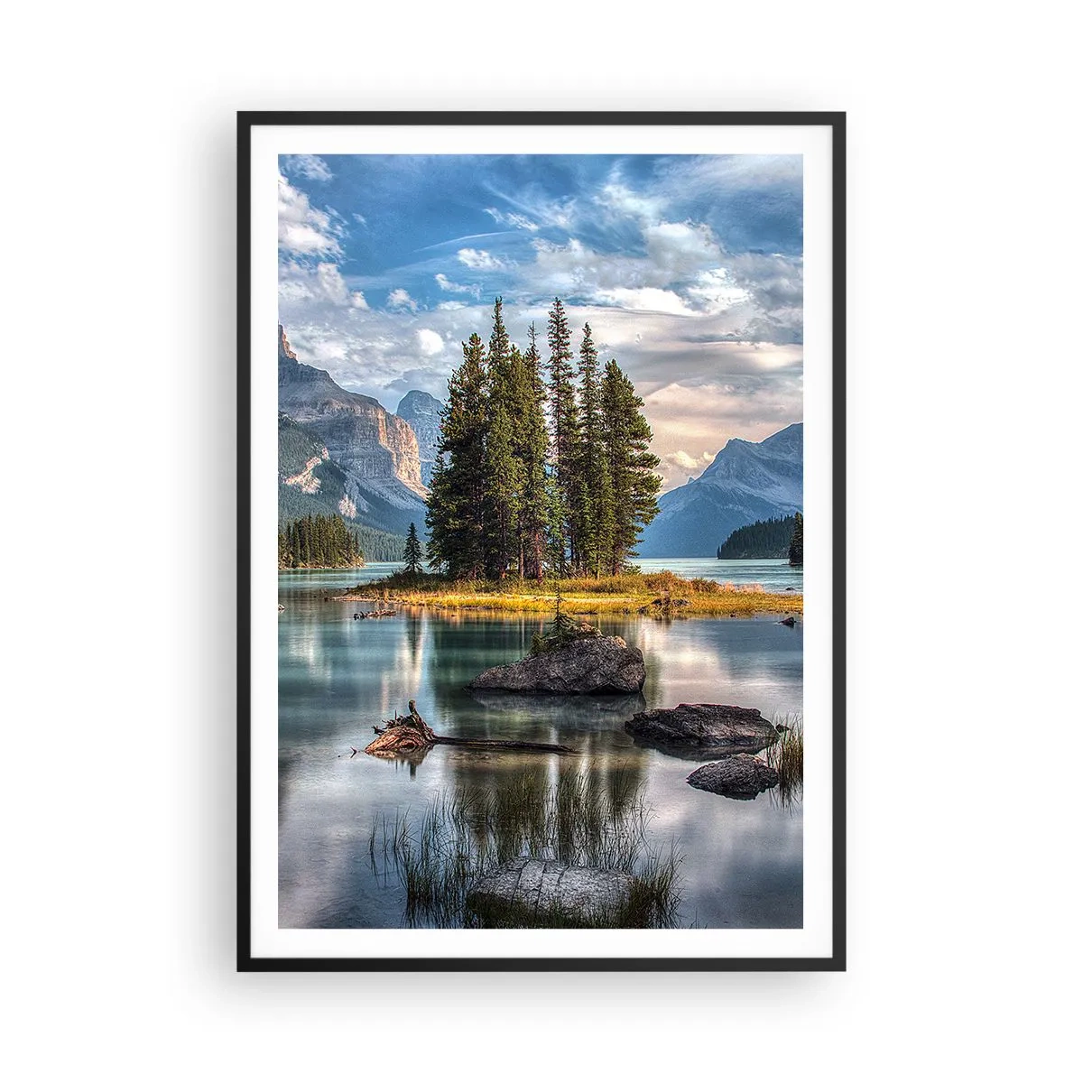 Plakát v černém rámu - U velké a čisté vody… - 70x100 cm