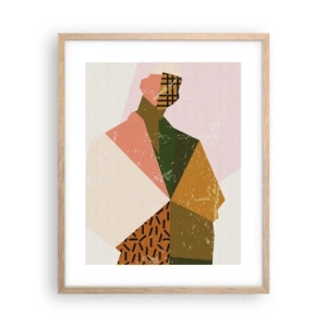 Plakát v rámu světlý dub - Člověk – složitá bytost - 40x50 cm