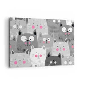 Obraz na plátně - Kočičí svět - 120x80 cm
