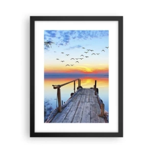 Plakát v černém rámu - Je čas vrátit se… - 30x40 cm