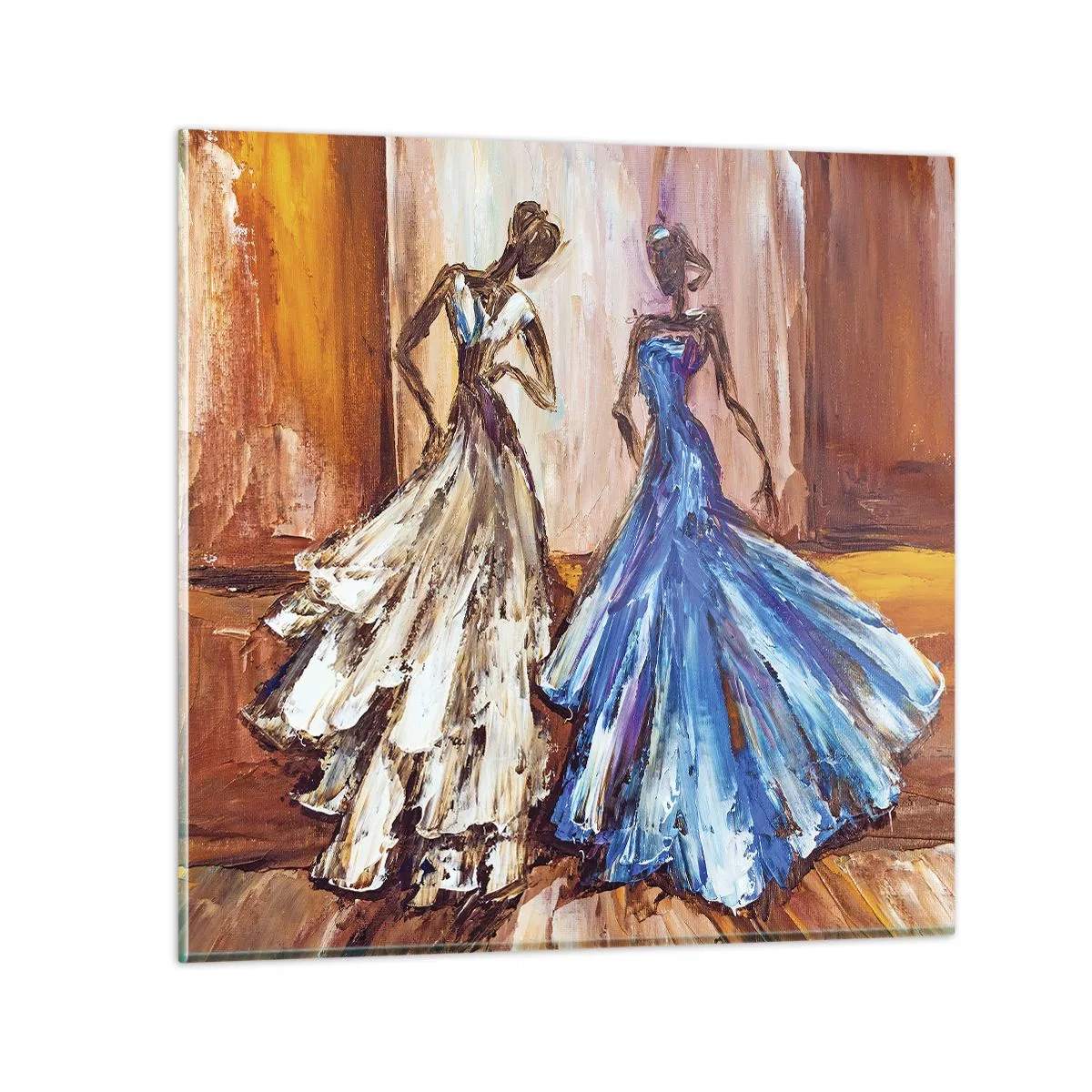 Obraz na skle - Půvabné duo - 30x30 cm