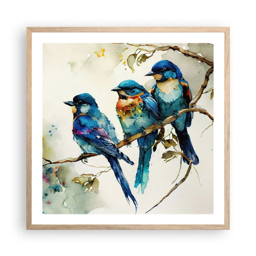 Plakát v rámu světlý dub - Urazil se? - 60x60 cm