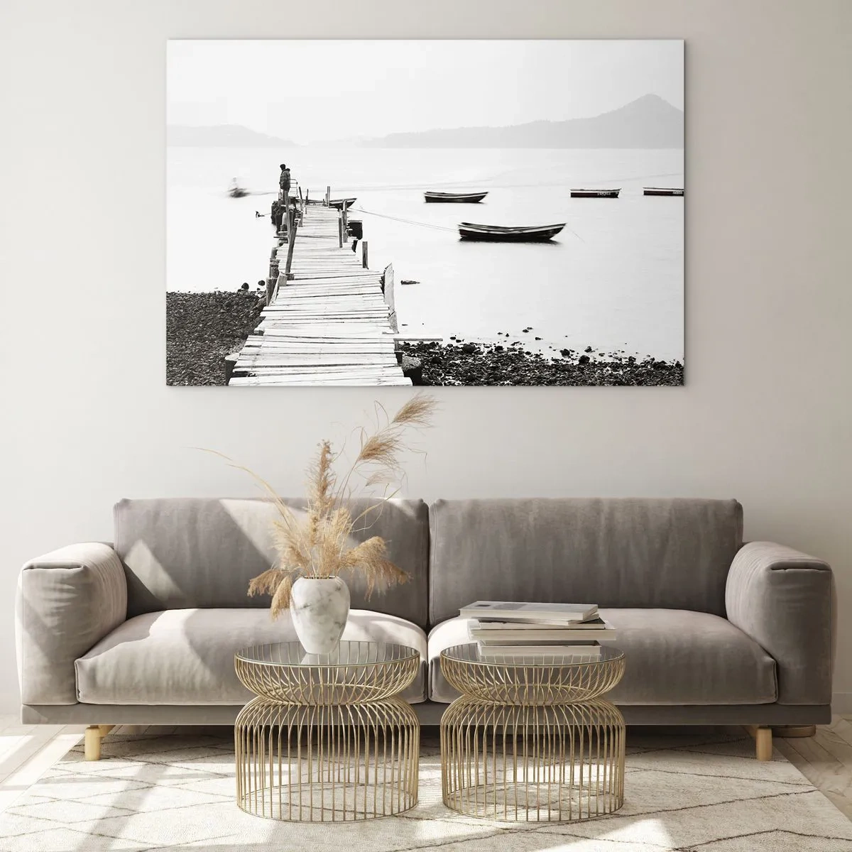 Obraz na skle - U tiché a čisté vody - 120x80 cm