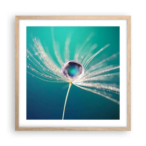 Plakát v rámu světlý dub - Mystický okamžik - 50x50 cm