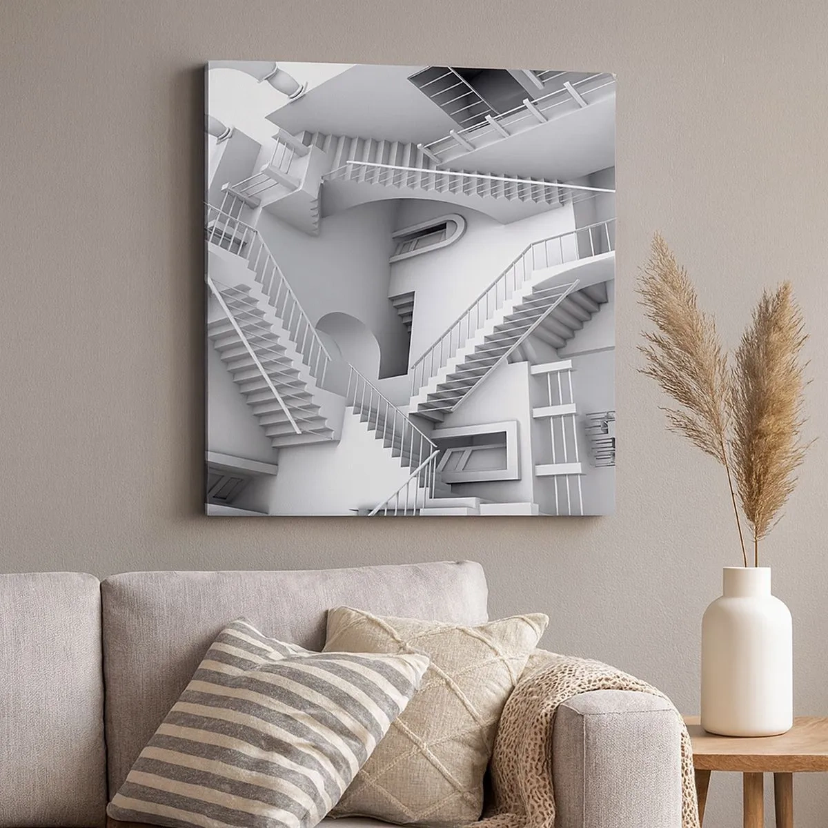 Obraz na plátně - Paradoxy prostoru - 30x30 cm