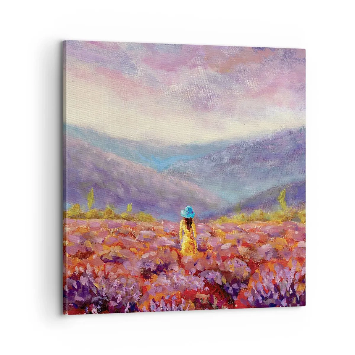 Obraz na plátně - V levandulovém světě - 60x60 cm