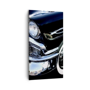 Obraz na plátně - Klasika v stříbrné, černé a bílé - 55x100 cm