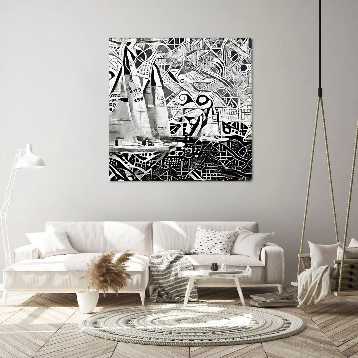 Obraz na plátně - Mezi vlnami - 60x60 cm