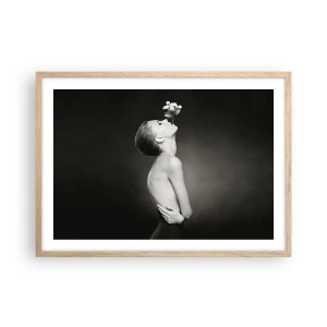 Plakát v rámu světlý dub - Excentrická elegance - 70x50 cm