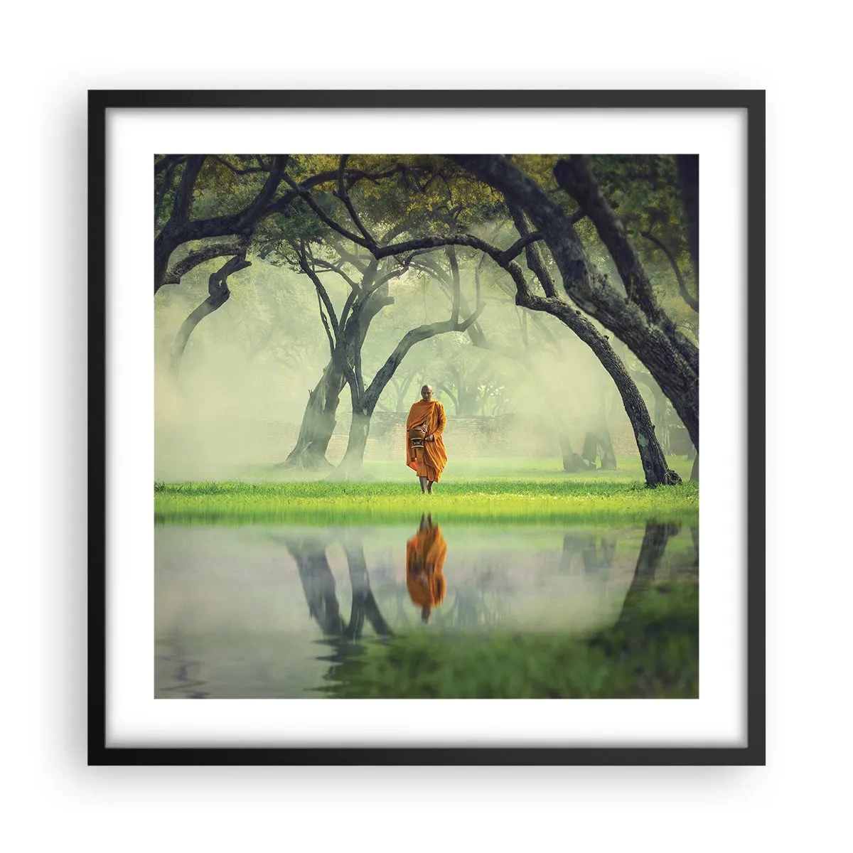 Plakát v černém rámu - Na cestě k osvícení - 50x50 cm