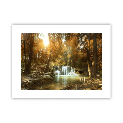 Plakát - Parkový vodopád - 40x30 cm