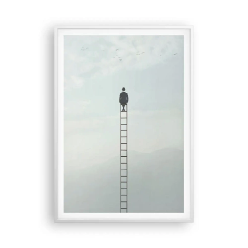 Plakát v bílém rámu - Povznést se nad to - 70x100 cm