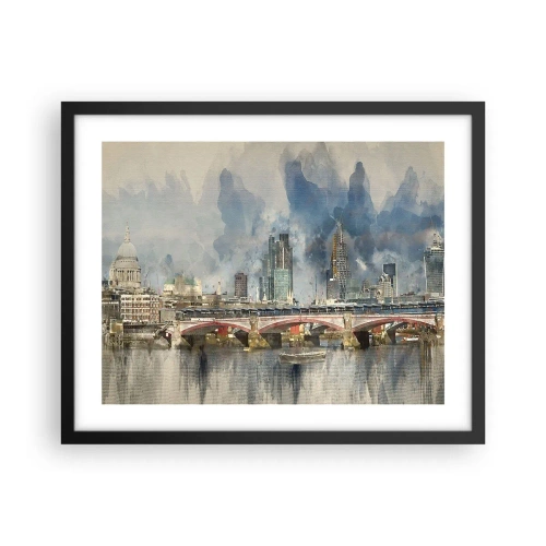 Plakát v černém rámu - Londýn v celé své kráse - 50x40 cm