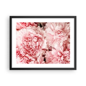 Plakát v černém rámu - Růžový sen - 50x40 cm