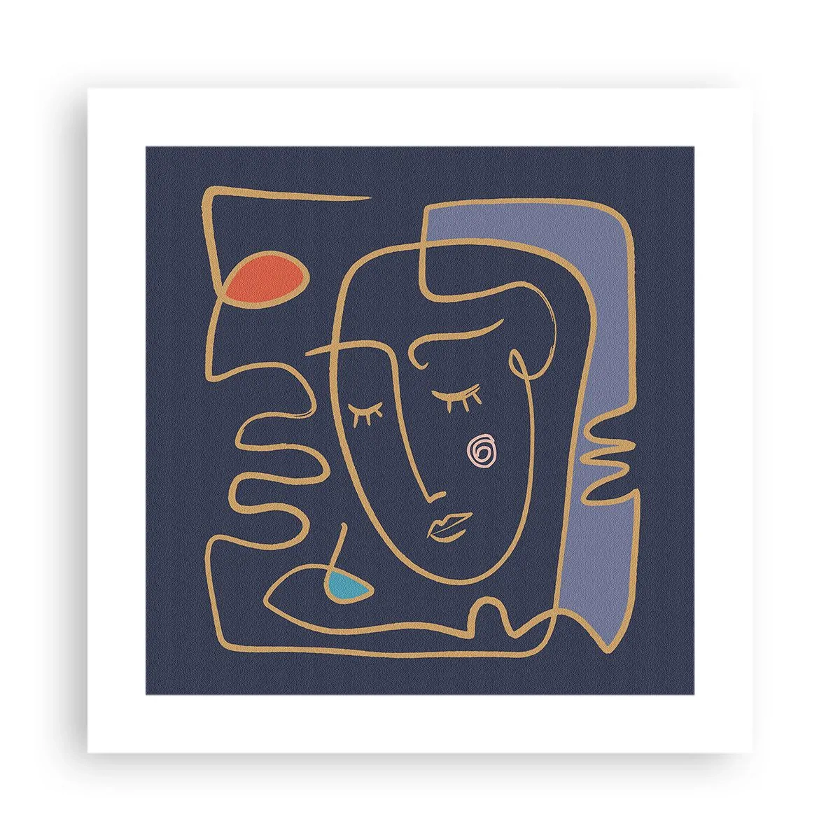 Plakát - V zádumčivosti - 40x40 cm