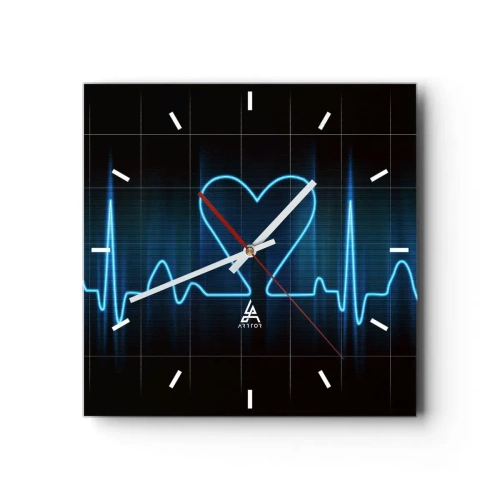 Nástěnné hodiny - V rytmu srdce - 30x30 cm